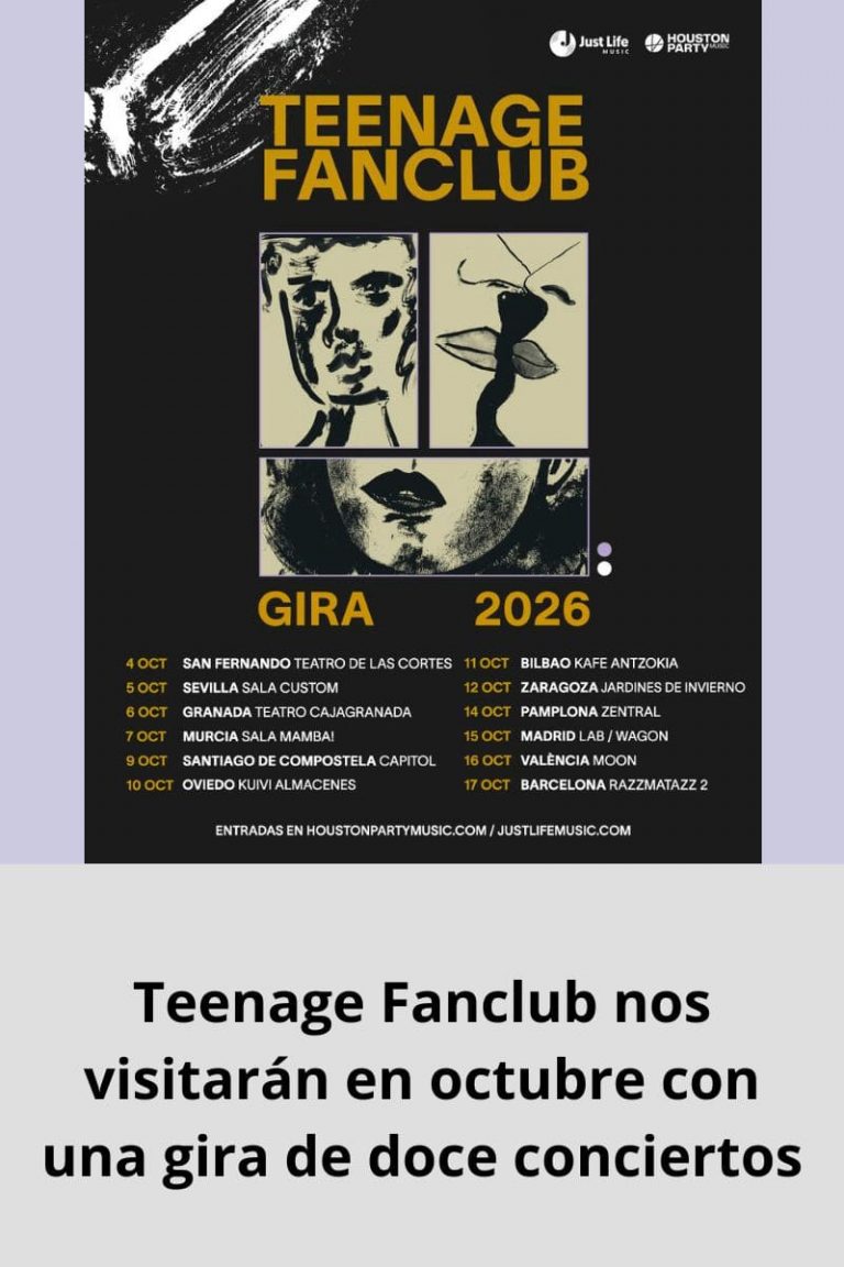 Teenage Fanclub nos visitarán en octubre con una gira de doce conciertos
