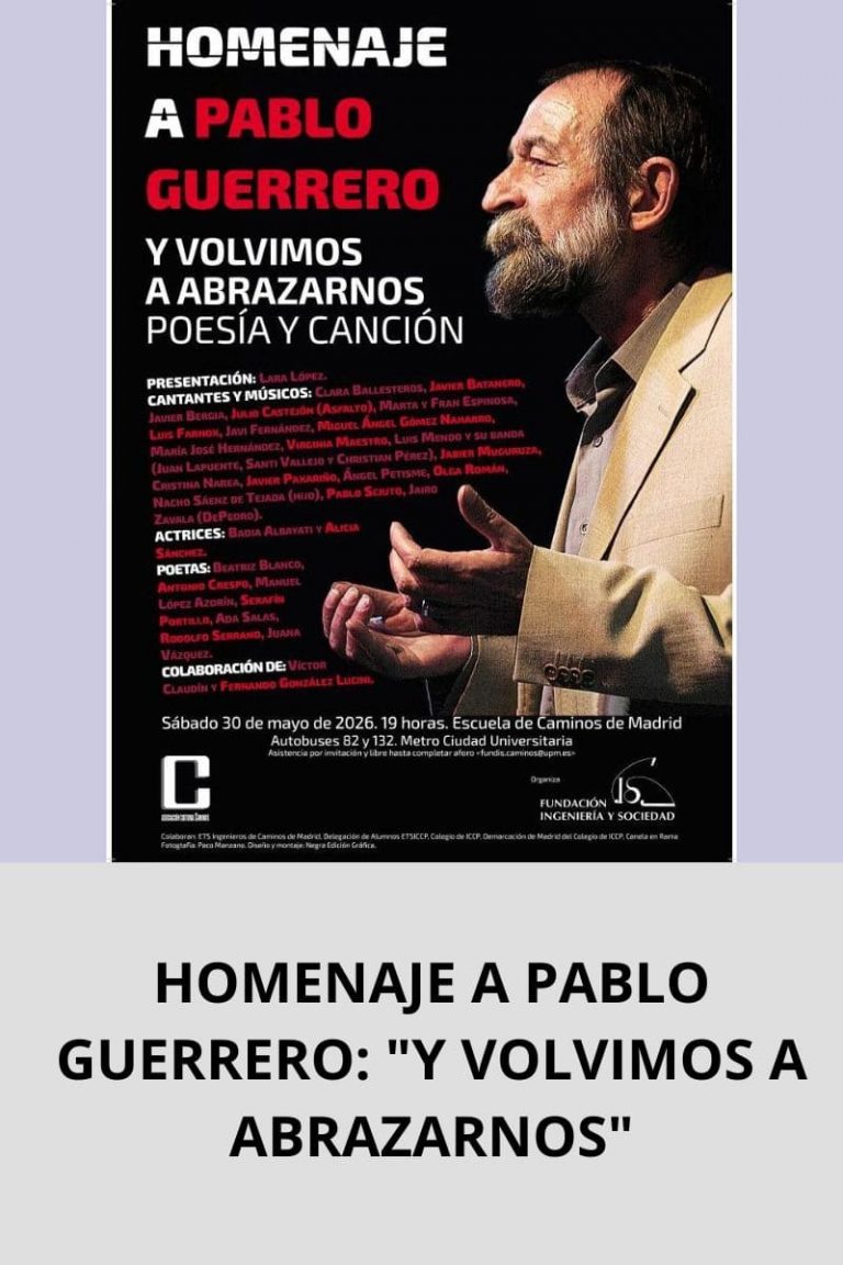 HOMENAJE A PABLO GUERRERO: «Y VOLVIMOS A ABRAZARNOS»