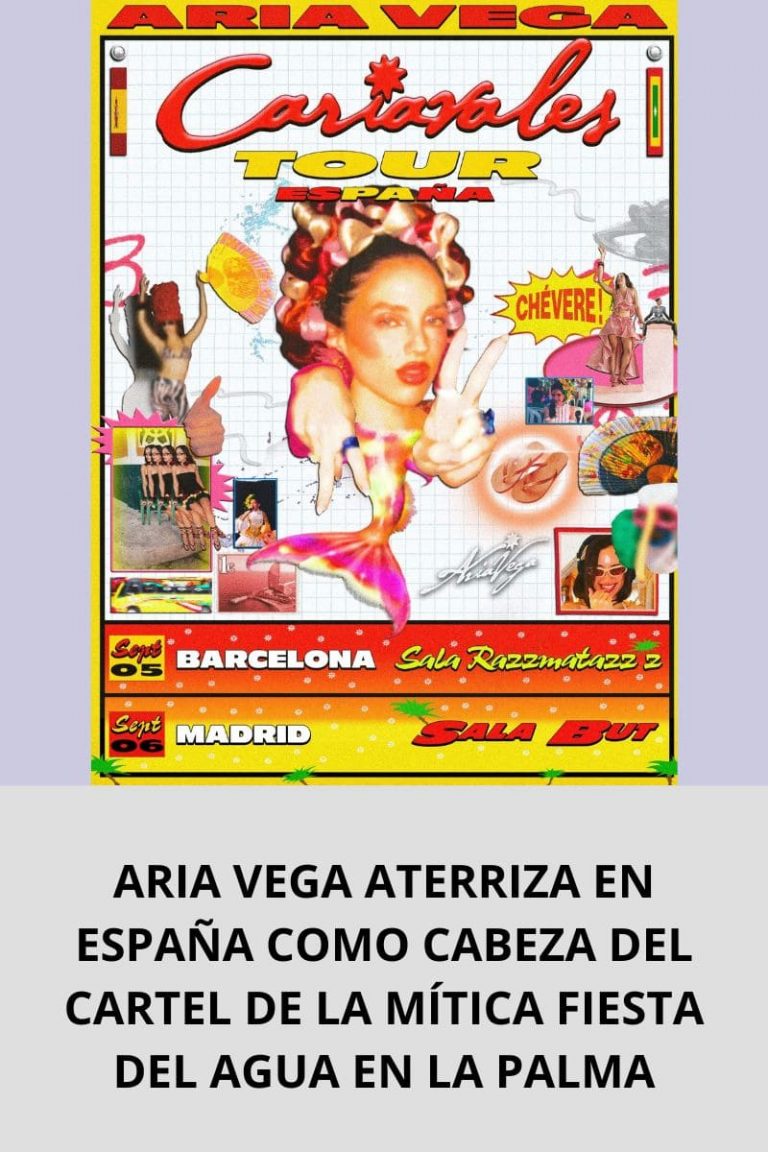  ARIA VEGA ATERRIZA EN ESPAÑA COMO CABEZA DEL CARTEL DE LA MÍTICA FIESTA DEL AGUA EN LA PALMA