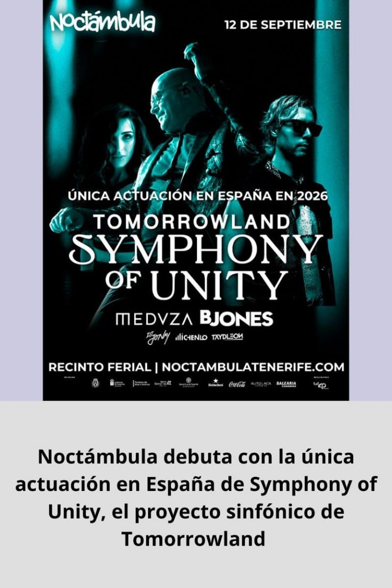 Noctámbula debuta con la única actuación en España de Symphony of Unity, el proyecto sinfónico de Tomorrowland 