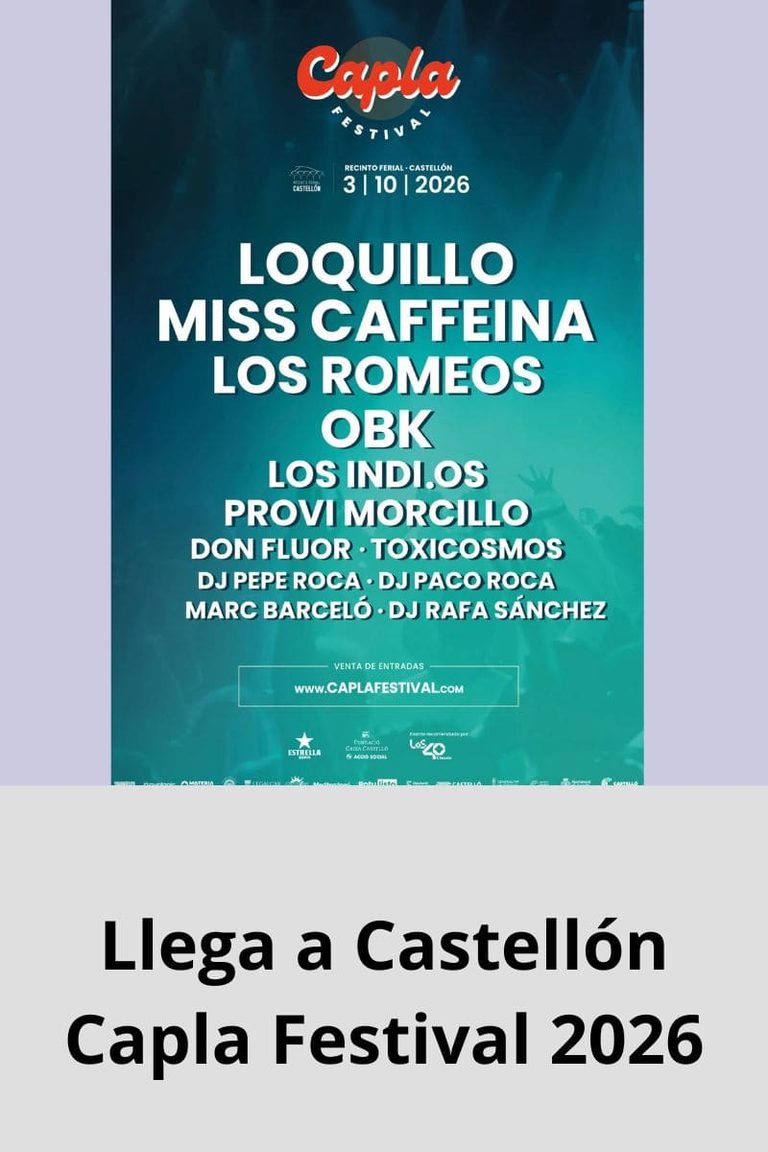 Llega a Castellón Capla Festival 2026